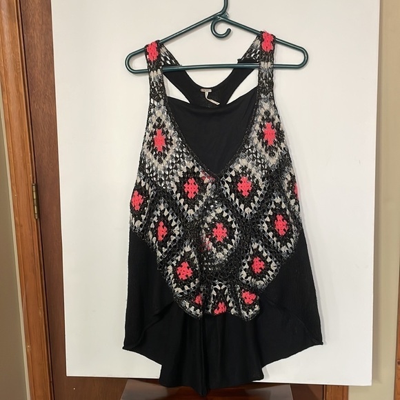 Free People Grandmas Love Trapeze Crochet Tank Top - Picture 7 of 14